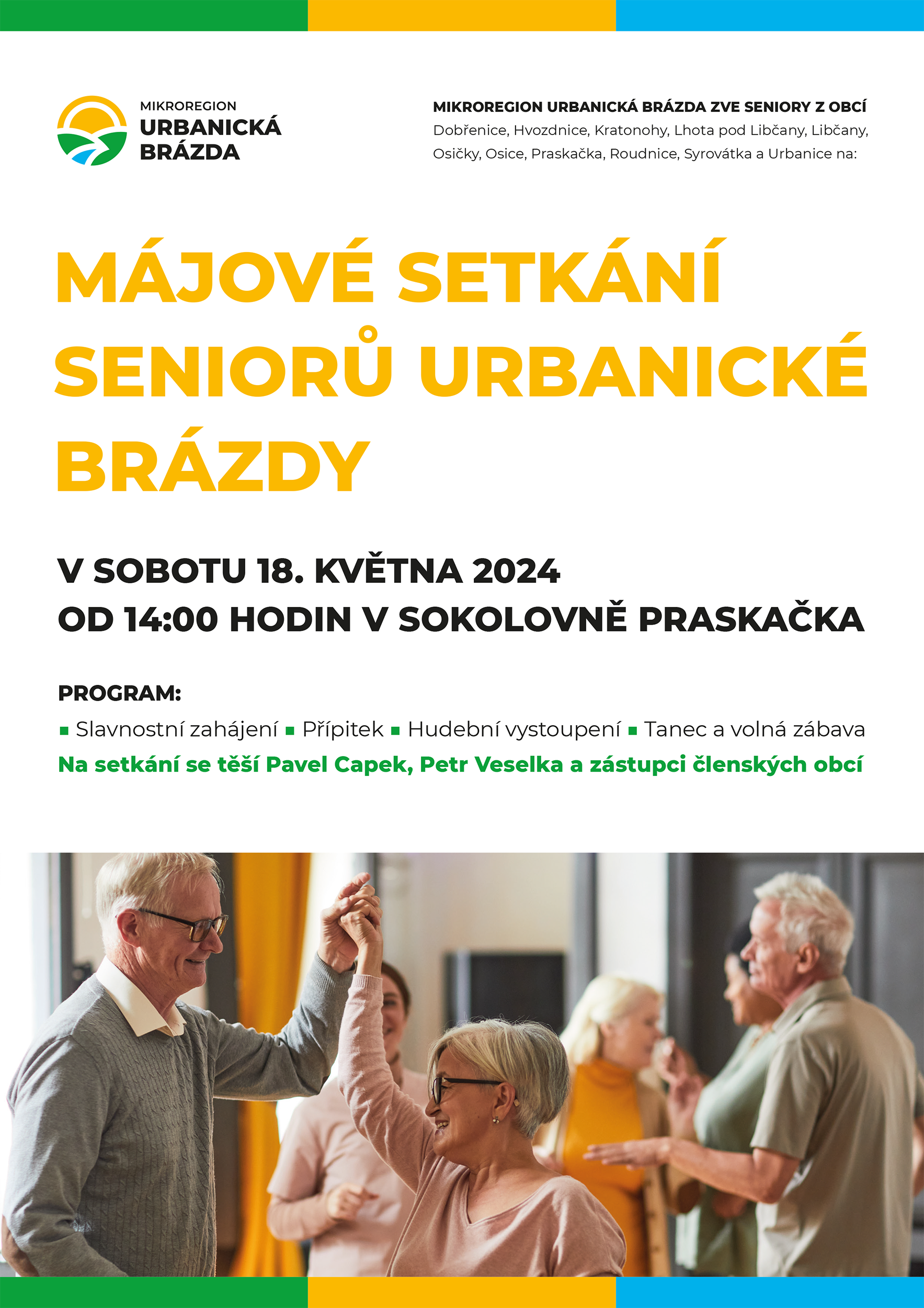 Májové setkání seniorů Mikroregionu urbanická brázda